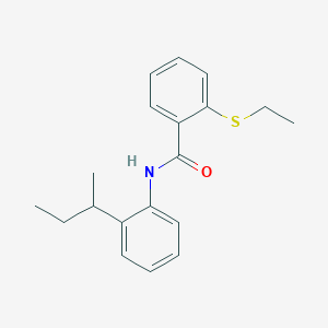 N-[2-(butan-2-yl)phenyl]-2-(ethylsulfanyl)benzamide