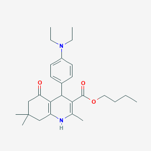 Butyl 4-[4-(diethylamino)phenyl]-2,7,7-trimethyl-5-oxo-1,4,5,6,7,8-hexahydroquinoline-3-carboxylate