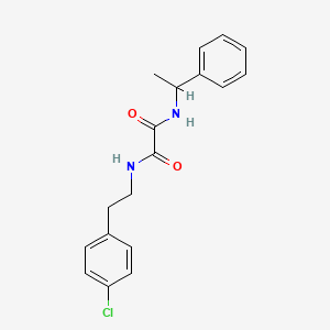 molecular formula C18H19ClN2O2 B4126140 N-[2-(4-chlorophenyl)ethyl]-N'-(1-phenylethyl)ethanediamide 