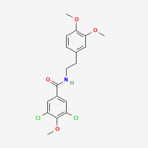 3,5-dichloro-N-[2-(3,4-dimethoxyphenyl)ethyl]-4-methoxybenzamide