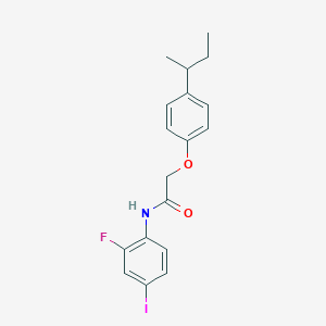 2-(4-sec-butylphenoxy)-N-(2-fluoro-4-iodophenyl)acetamide