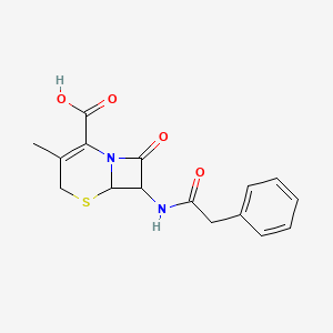 3-METHYL-8-OXO-7-(2-PHENYLACETAMIDO)-5-THIA-1-AZABICYCLO[4.2.0]OCT-2-ENE-2-CARBOXYLIC ACID