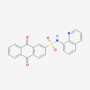 9,10-Dioxo-9,10-dihydro-anthracene-2-sulfonic acid quinolin-8-ylamide