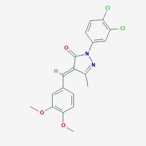 2-(3,4-dichlorophenyl)-4-(3,4-dimethoxybenzylidene)-5-methyl-2,4-dihydro-3H-pyrazol-3-one