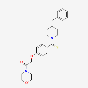 4-({4-[(4-benzyl-1-piperidinyl)carbonothioyl]phenoxy}acetyl)morpholine