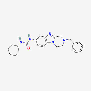 N-(2-BENZYL-1,2,3,4-TETRAHYDROPYRAZINO[1,2-A][1,3]BENZIMIDAZOL-8-YL)-N'-CYCLOHEXYLUREA