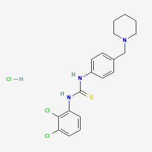 1-(2,3-Dichlorophenyl)-3-[4-(piperidin-1-ylmethyl)phenyl]thiourea;hydrochloride