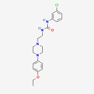 1-(3-Chlorophenyl)-3-[2-[4-(4-ethoxyphenyl)piperazin-1-yl]ethyl]urea