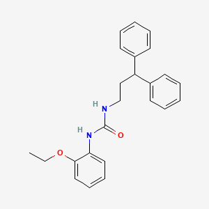 molecular formula C24H26N2O2 B4126269 1-(3,3-Diphenylpropyl)-3-(2-ethoxyphenyl)urea 