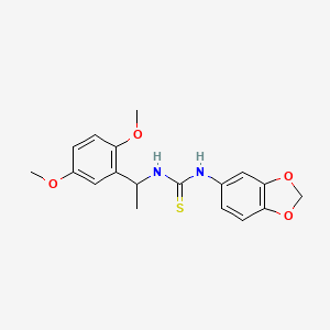 1-(1,3-Benzodioxol-5-yl)-3-[1-(2,5-dimethoxyphenyl)ethyl]thiourea