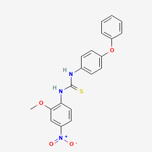 molecular formula C20H17N3O4S B4126298 N-(2-methoxy-4-nitrophenyl)-N'-(4-phenoxyphenyl)thiourea 