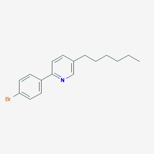 2-(4-Bromophenyl)-5-hexylpyridine