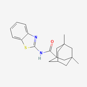 molecular formula C20H24N2OS B4126414 N-1,3-benzothiazol-2-yl-3,5-dimethyl-1-adamantanecarboxamide 