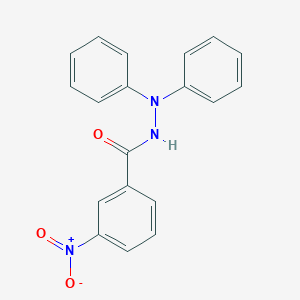 molecular formula C19H15N3O3 B412642 3-nitro-N',N'-diphenylbenzohydrazide 