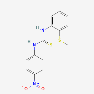 N-[2-(methylthio)phenyl]-N'-(4-nitrophenyl)thiourea