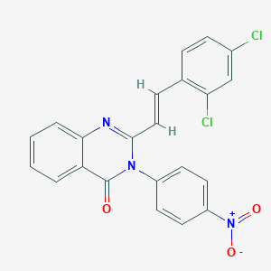 2-[2-(2,4-dichlorophenyl)vinyl]-3-{4-nitrophenyl}-4(3H)-quinazolinone
