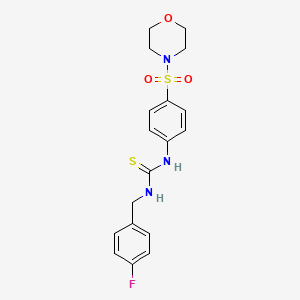 N-(4-fluorobenzyl)-N'-[4-(4-morpholinylsulfonyl)phenyl]thiourea