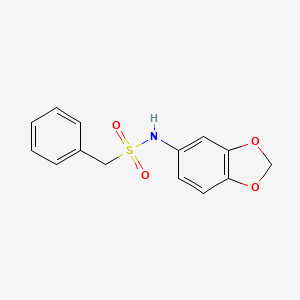 N-(1,3-benzodioxol-5-yl)-1-phenylmethanesulfonamide