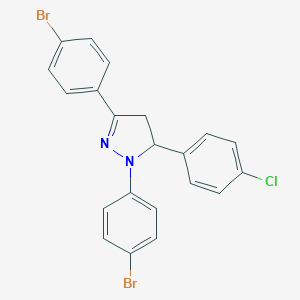 1,3-bis(4-bromophenyl)-5-(4-chlorophenyl)-4,5-dihydro-1H-pyrazole