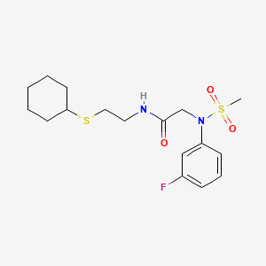 N~1~-[2-(cyclohexylthio)ethyl]-N~2~-(3-fluorophenyl)-N~2~-(methylsulfonyl)glycinamide