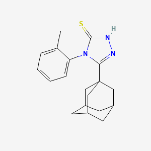 molecular formula C19H23N3S B4126602 5-(1-adamantyl)-4-(2-methylphenyl)-2,4-dihydro-3H-1,2,4-triazole-3-thione 