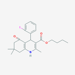 Butyl 4-(2-iodophenyl)-2,7,7-trimethyl-5-oxo-1,4,5,6,7,8-hexahydroquinoline-3-carboxylate