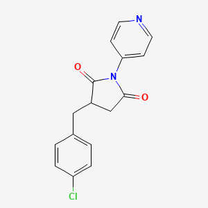 3-(4-chlorobenzyl)-1-(4-pyridinyl)-2,5-pyrrolidinedione