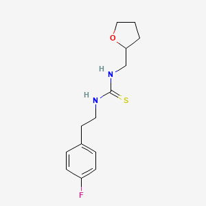 molecular formula C14H19FN2OS B4126670 1-[2-(4-Fluorophenyl)ethyl]-3-(tetrahydrofuran-2-ylmethyl)thiourea 