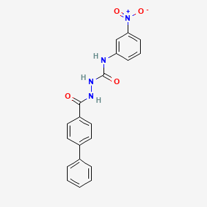 2-(4-biphenylylcarbonyl)-N-(3-nitrophenyl)hydrazinecarboxamide