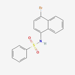 molecular formula C16H12BrNO2S B4126693 N-(4-bromo-1-naphthyl)benzenesulfonamide 