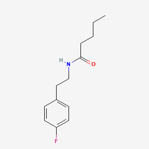 molecular formula C13H18FNO B4126695 N-[2-(4-fluorophenyl)ethyl]pentanamide 