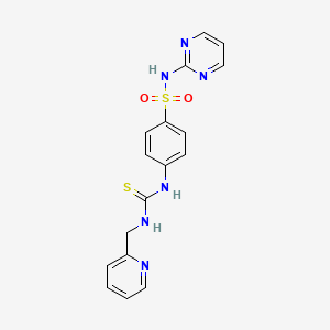 4-({[(2-pyridinylmethyl)amino]carbonothioyl}amino)-N-2-pyrimidinylbenzenesulfonamide