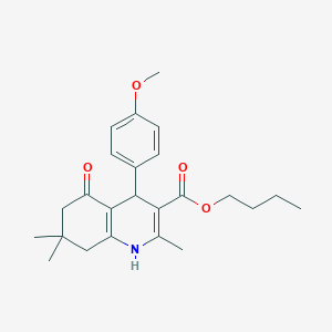 Butyl 4-(4-methoxyphenyl)-2,7,7-trimethyl-5-oxo-1,4,5,6,7,8-hexahydroquinoline-3-carboxylate
