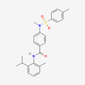 N-(2-isopropyl-6-methylphenyl)-4-{methyl[(4-methylphenyl)sulfonyl]amino}benzamide