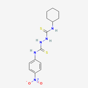 N-cyclohexyl-N'-(4-nitrophenyl)-1,2-hydrazinedicarbothioamide