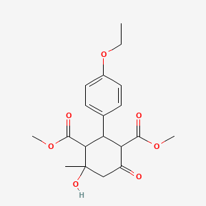 Dimethyl 2-(4-ethoxyphenyl)-4-hydroxy-4-methyl-6-oxocyclohexane-1,3-dicarboxylate