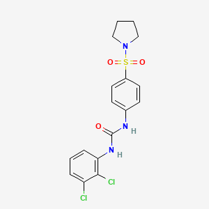 molecular formula C17H17Cl2N3O3S B4126834 N-(2,3-dichlorophenyl)-N'-[4-(1-pyrrolidinylsulfonyl)phenyl]urea 