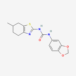 N-(1,3-BENZODIOXOL-5-YL)-N'-(6-METHYL-4,5,6,7-TETRAHYDRO-1,3-BENZOTHIAZOL-2-YL)UREA