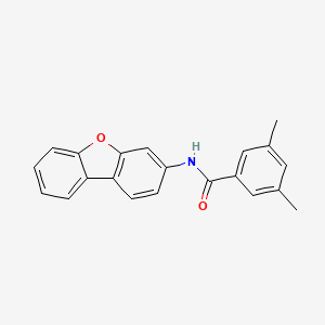 molecular formula C21H17NO2 B4126888 N-dibenzo[b,d]furan-3-yl-3,5-dimethylbenzamide 