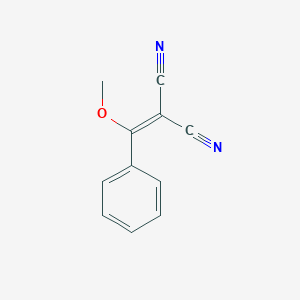 molecular formula C11H8N2O B412689 2-[Methoxy(phenyl)methylidene]propanedinitrile CAS No. 42754-56-3