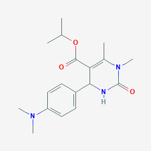 Isopropyl 4-[4-(dimethylamino)phenyl]-1,6-dimethyl-2-oxo-1,2,3,4-tetrahydro-5-pyrimidinecarboxylate
