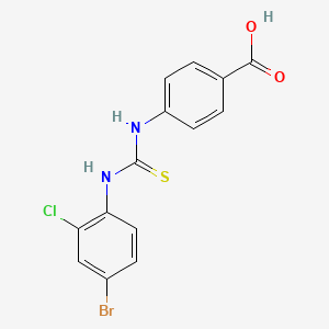 4-{[(4-Bromo-2-chlorophenyl)carbamothioyl]amino}benzoic acid