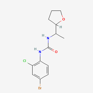 N-(4-BROMO-2-CHLOROPHENYL)-N'-(1-TETRAHYDRO-2-FURANYLETHYL)UREA