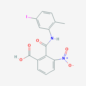 3-Nitro-2-[(5-iodo-2-methylanilino)carbonyl]benzoic acid