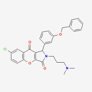 1-[3-(benzyloxy)phenyl]-7-chloro-2-[3-(dimethylamino)propyl]-1,2-dihydrochromeno[2,3-c]pyrrole-3,9-dione