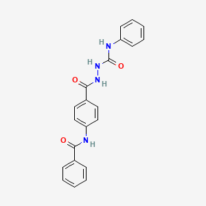 2-[4-(benzoylamino)benzoyl]-N-phenylhydrazinecarboxamide