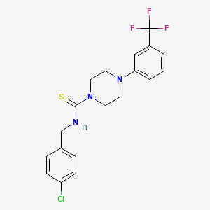 molecular formula C19H19ClF3N3S B4127005 N-(4-chlorobenzyl)-4-[3-(trifluoromethyl)phenyl]-1-piperazinecarbothioamide 