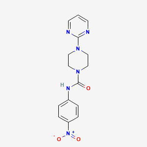 N-(4-nitrophenyl)-4-(pyrimidin-2-yl)piperazine-1-carboxamide