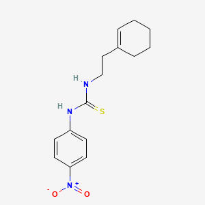 N-[2-(1-cyclohexen-1-yl)ethyl]-N'-(4-nitrophenyl)thiourea