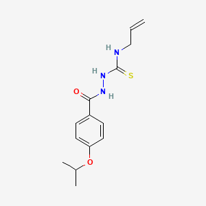 molecular formula C14H19N3O2S B4127128 N-allyl-2-(4-isopropoxybenzoyl)hydrazinecarbothioamide 